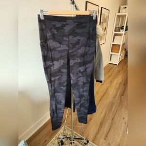 lululemon athletica Camo Leggings - Black and Gray